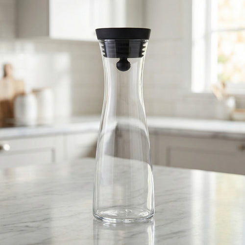 Glass Water Carafe with Lid