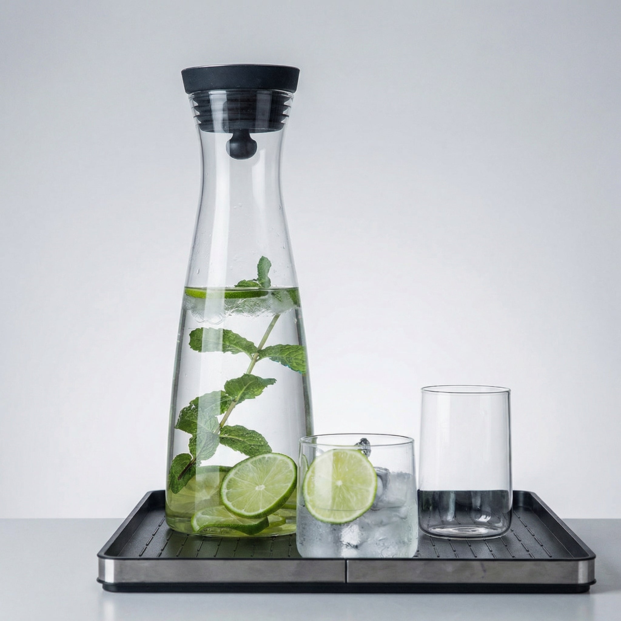 Glass Water Carafe with Lid